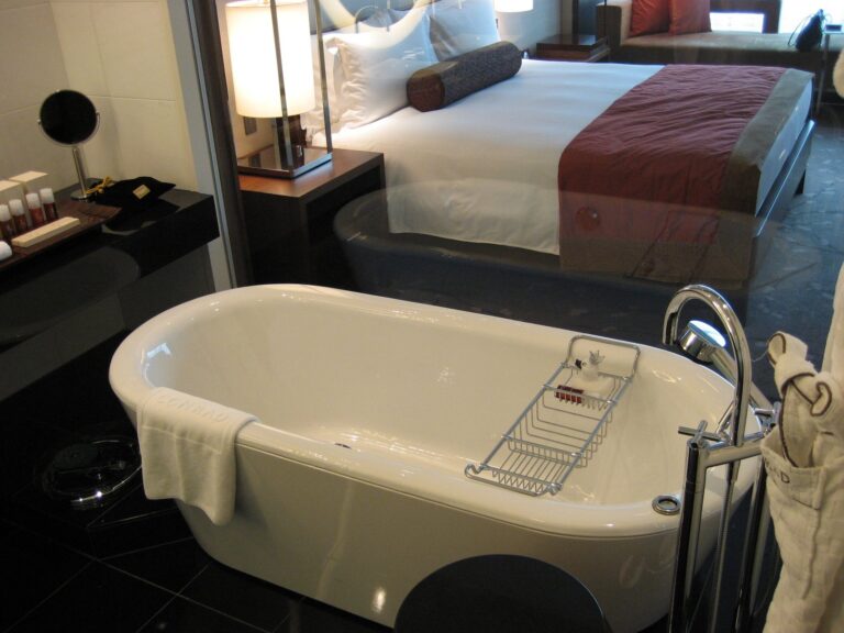 Conrad Hotel marble bathroom