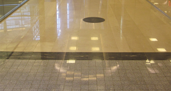 Corvin Atrium marble floor